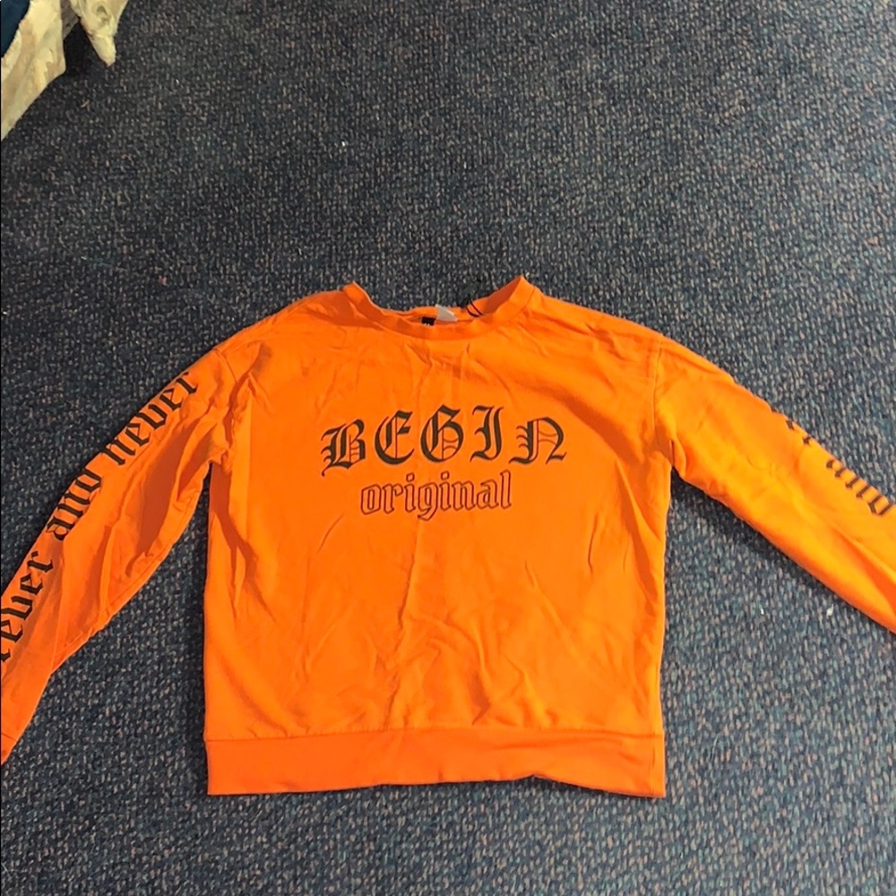 orange long sleeve